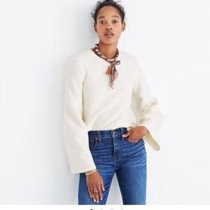 Madewell | Pleat-Sleeve Ribbed Top